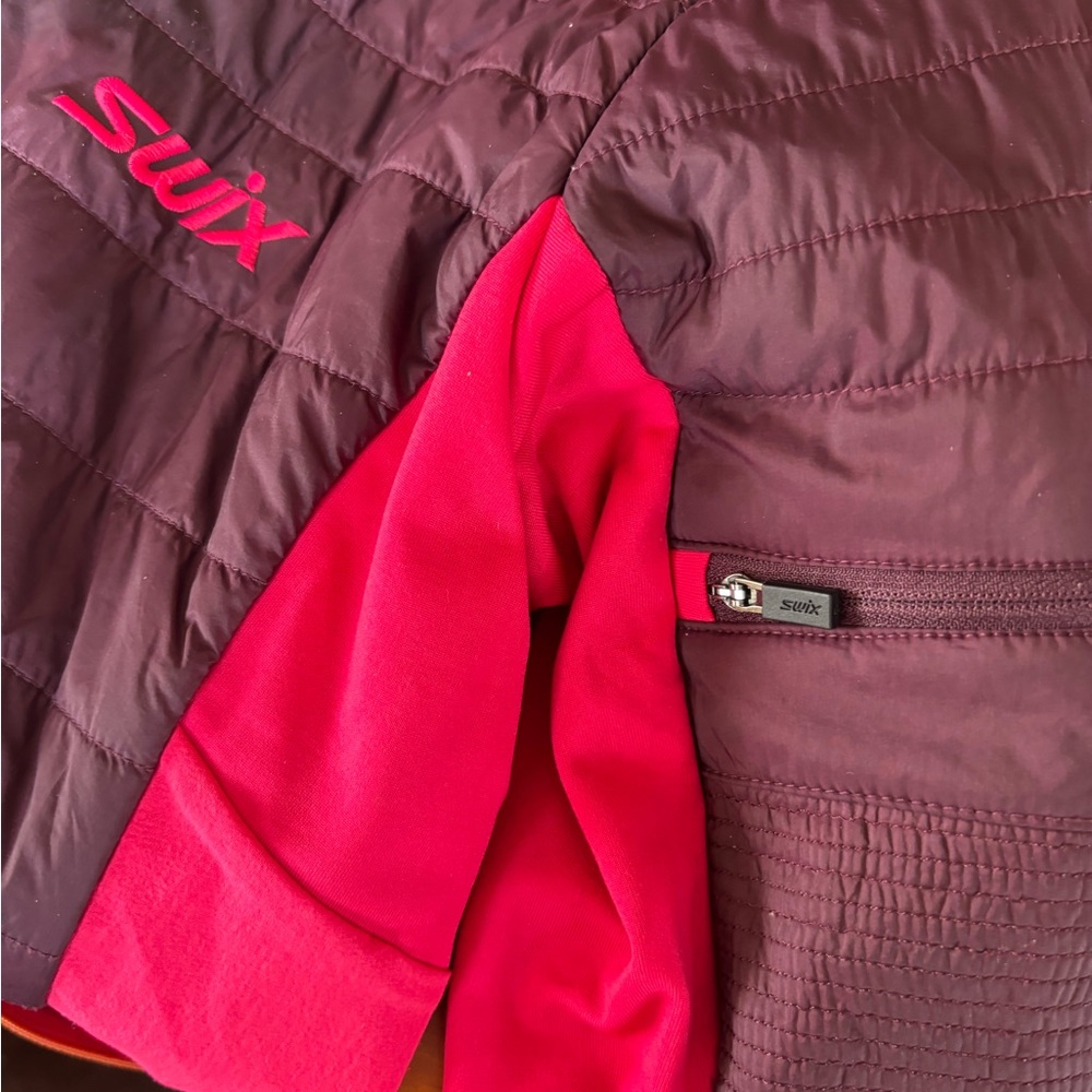 Swix Hot Pink and Burgundy Hooded Nordic Jacket - Picture 6 of 10